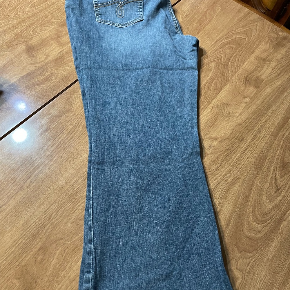 Papaya Light Blue Flare Jeans - Picture 2 of 8